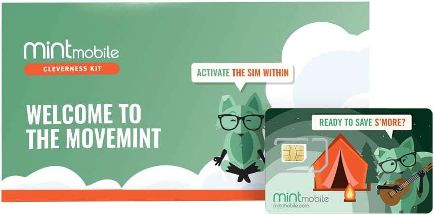 $25/Month Mint Mobile Wireless Plan | 12GB of 5G • 4G LTE Data + Unlimited Talk & Text for 3 Months (3-in-1 GSM SIM Card)