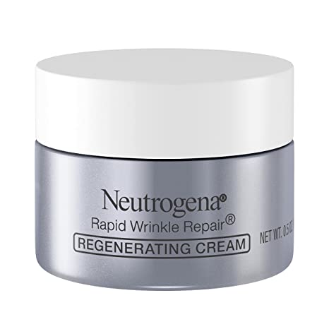 Neutrogena Rapid Wrinkle Repair Retinol Face Moisturizer, Daily Anti-Aging Face Cream with Retinol & Hyaluronic Acid to Fight Fine Lines, Wrinkles, & Dark Spots, 0.5 oz (Pack of 12)