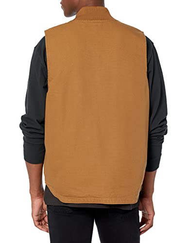 Carhartt Men's Loose Fit Washed Duck Insulated Rib Collar Vest