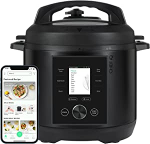 CHEF iQ Smart Pressure Cooker 10 Cooking Functions & 18 Features, Built-in Scale, 1000+ Presets & Times & Temps w/App for 600+ Foolproof Guided Recipes, Rice & Slow Electric MultiCooker, 6 Qt