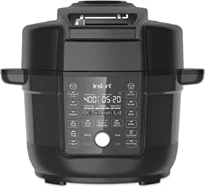 Instant Pot Duo Crisp Ultimate Lid, 13-in-1 Air Fryer and Pressure Cooker Combo, Sauté, Slow Cook, Bake, Steam, Warm, Roast, Dehydrate, Sous Vide, & Proof, App With Over 800 Recipes, 6.5 Quart