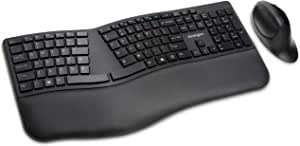 Kensington Pro Fit Ergonomic Wireless Keyboard and Mouse - Black (K75406US)