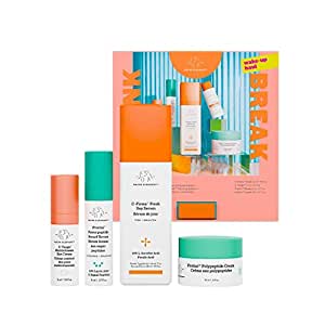 Drunk Elephant Drunk Break: Wake-Up Haul Day Kit - C-Firma Fresh Day Serum, Protini Polypeptide Cream, Protini Powerpeptide Resurf Serum, C-Tango Multivitamin Eye Cream