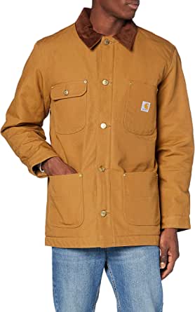 Carhartt Men's Loose Fit Firm Duck Blanket-Lined Chore Coat