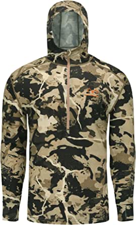 Men's 100% Merino Wool Hunting Hoodie Base Layer Sweatshirt