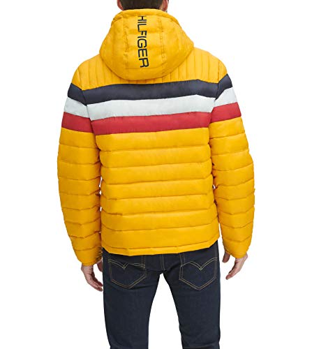 Tommy Hilfiger Men's Water Resistant Ultra Loft Filled Hooded Puffer Jacket