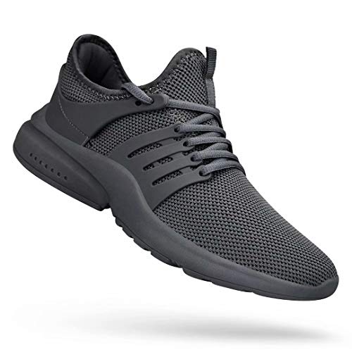 Troadlop Men's Running Shoes Non Slip Shoes Breathable Lightweight Sneakers Slip Resistant Athletic Sports Walking Gym Work Shoes